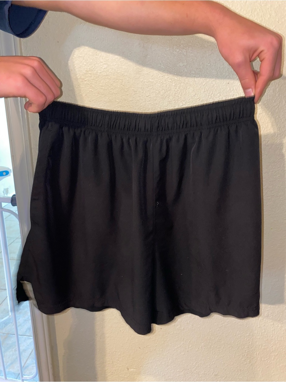 Black men’s Elastic-Waist Shorts